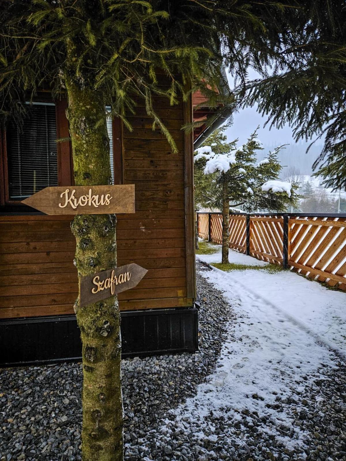Domek Drewniany Szafran Witów Exterior foto